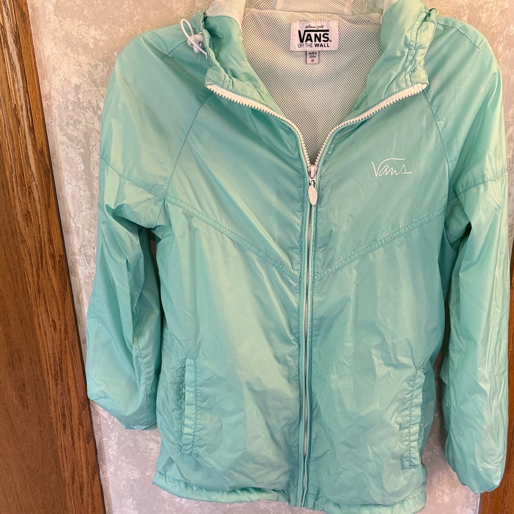 Vans light blue Hooded Windbreaker
